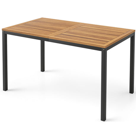 Juego de muebles de patio de 4 piezas, juego de sillas de comedor para exteriores, color blanco