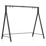 Soporte Metálico para Columpio de Patio con Estructura en Forma de A - Negro