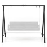 Soporte Metálico para Columpio de Patio con Estructura en Forma de A - Negro