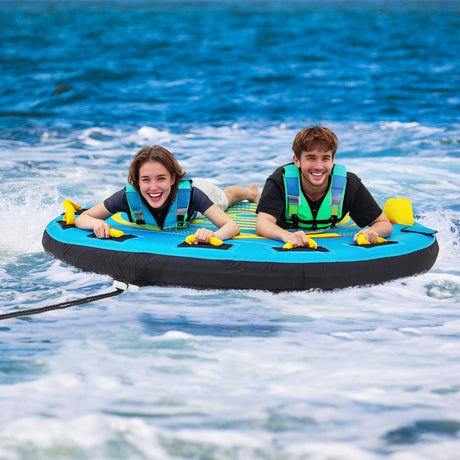 Plataforma remolcable de 3 personas para balsa inflable con válvulas dobles