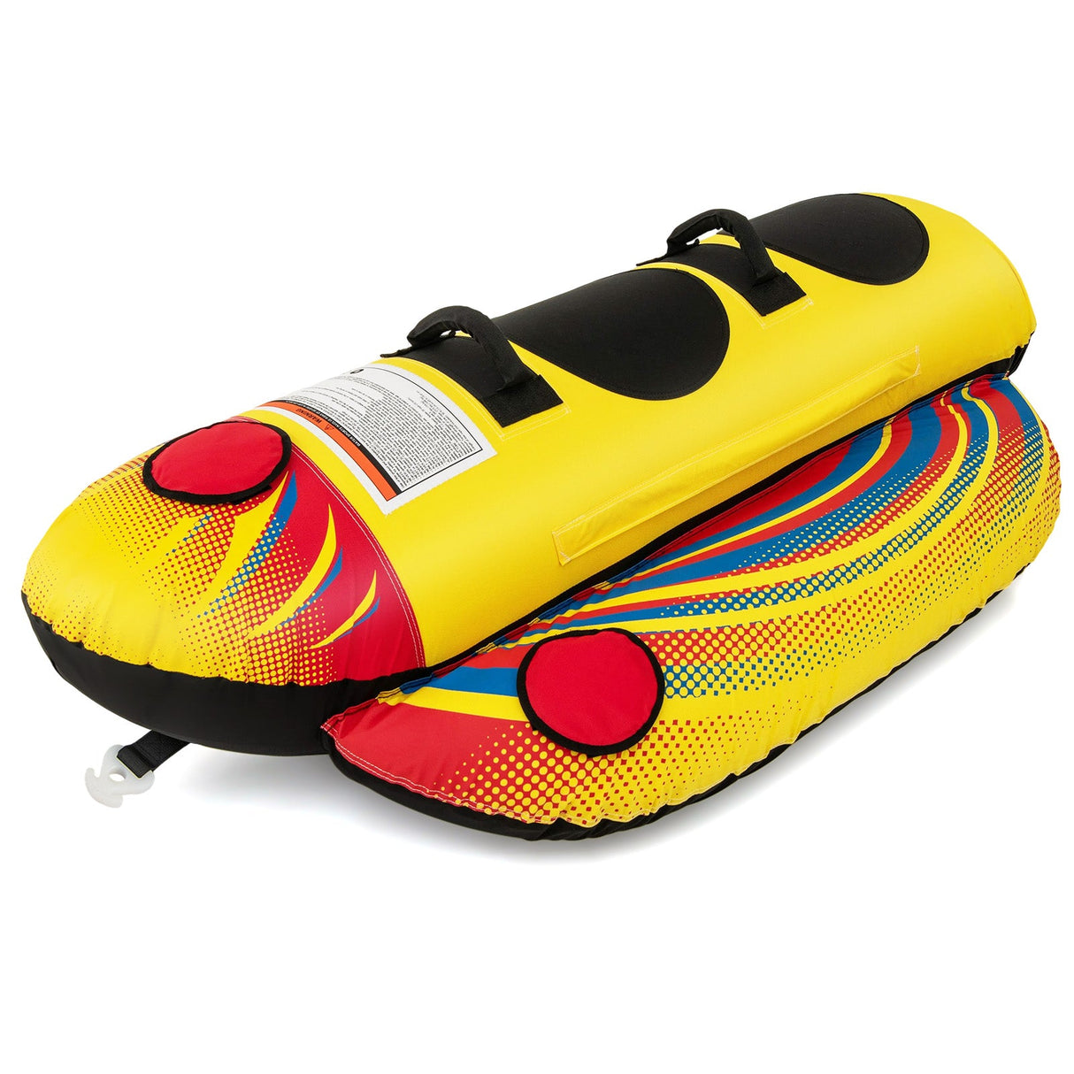 Tubo remolcable inflable de 1 o 2 personas para barco (tipo banana)