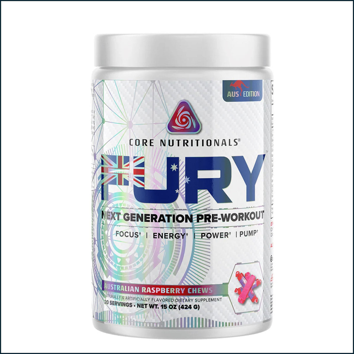 Core Nutritionals Fury Next Generation Pre-Workout, 20/40 Servings