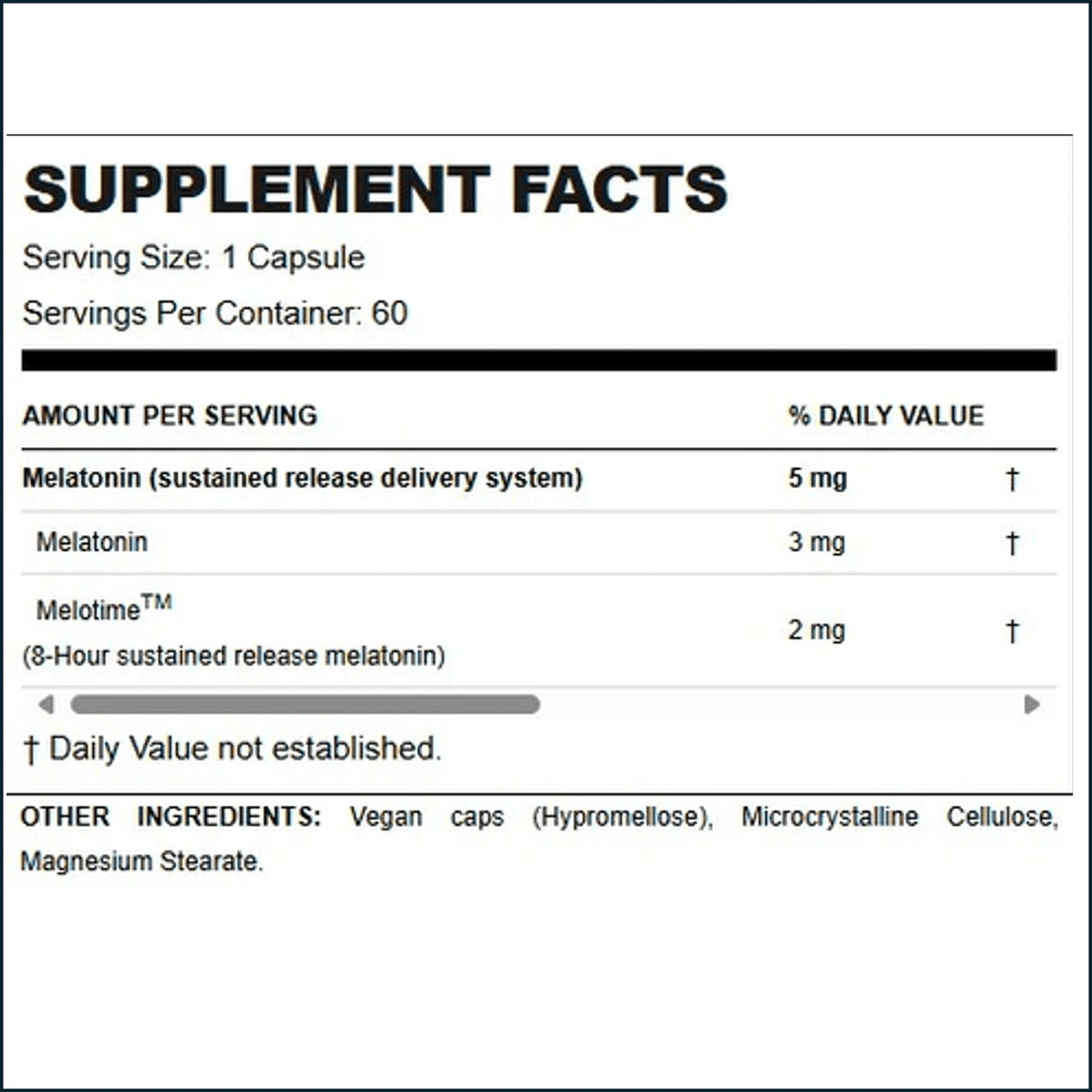 Allmax Melatonin HR, 60 Capsules