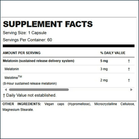 Allmax Melatonin HR, 60 cápsulas