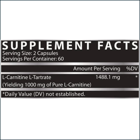Nutrex L-Carnitina 1000, 120 Cápsulas
