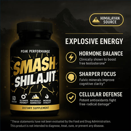 Smash Shilajit, 60 cápsulas