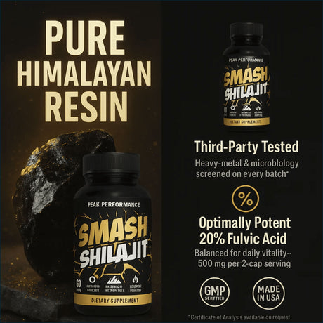 Smash Shilajit, 60 cápsulas