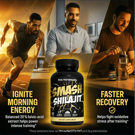 Smash Shilajit, 60 cápsulas