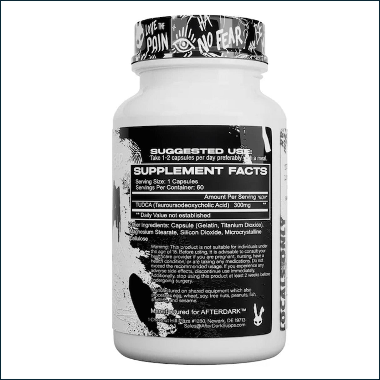 AfterDark Supps Tudca, 60 cápsulas