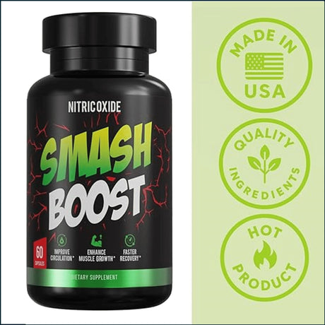 Smash Boost Óxido Nítrico Potenciador, 60 Cápsulas
