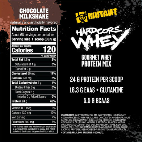 Mutant Hardcore Whey, 5 lb