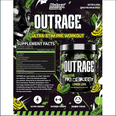 Nutrex OutRage, 30 porciones