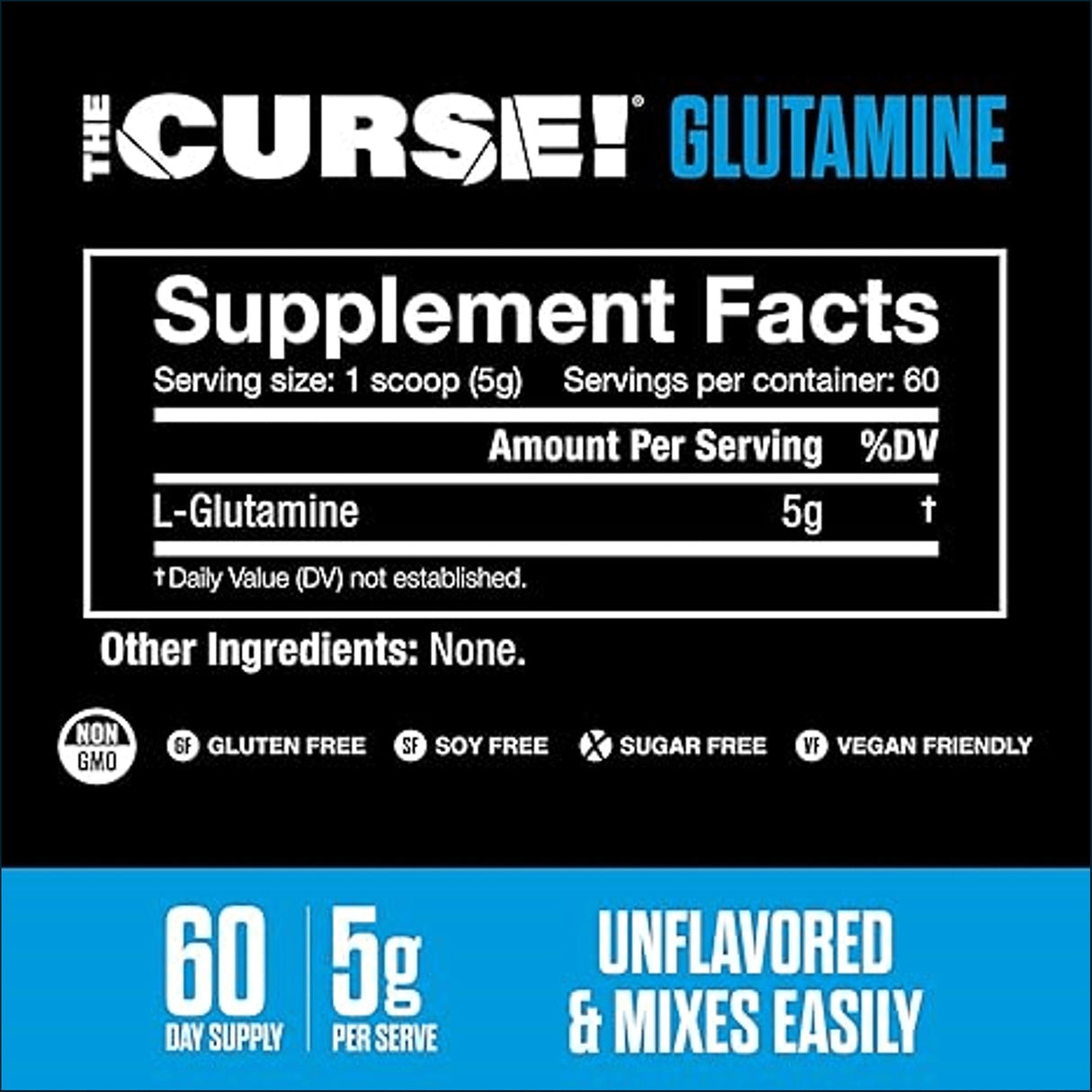 JNX Sports The Curse! Glutamina, 60 Servicios