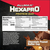 AllMax Hexapro Barra de Proteínas 54g, 12 Barras Individuales