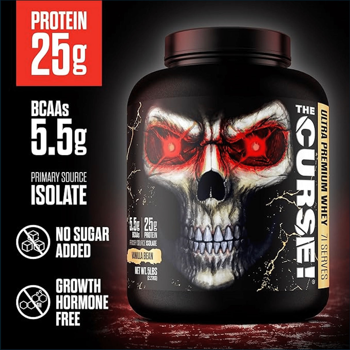 JNX Sports The Curse! Proteína de suero ultra premium, 5 lb