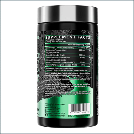 Nutrex LIPO-6 Sin estimulantes, 60 cápsulas (nueva fórmula)