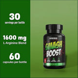 Smash Boost Nitric Oxide Booster, 60 Capsules
