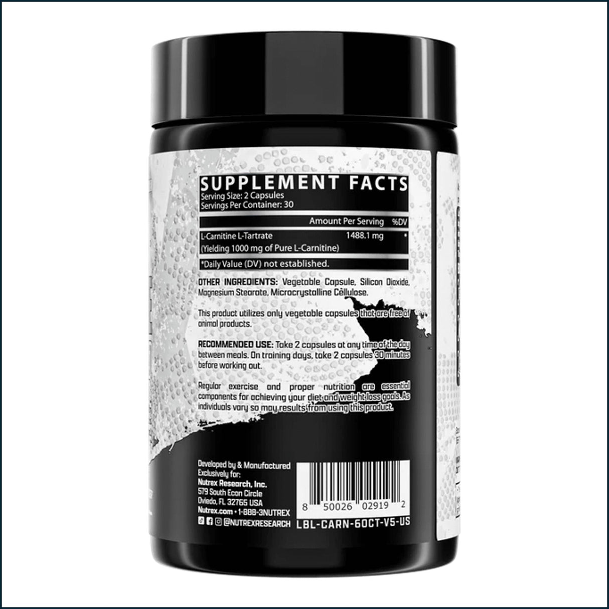 Nutrex L-Carnitina 1000, 60 cápsulas