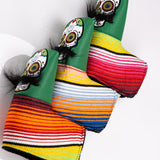 Mustache Sugar Skull - Funda para Putter de Hoja Verde