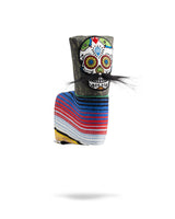 Cubrepatas de putter Blade con calavera de azúcar y bigote - Camuflaje verde