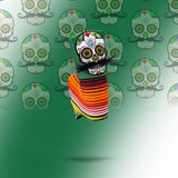 Mustache Sugar Skull - Funda para Putter de Hoja Verde