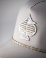 Gorra de Cuerda Perforada - Hueso