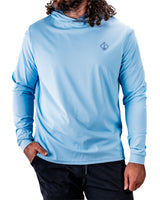 Sudadera con Capucha de Golf de Alto Rendimiento - Azul Ondulado
