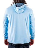 Sudadera con Capucha de Golf de Alto Rendimiento - Azul Ondulado