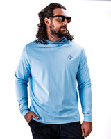 Sudadera con Capucha de Golf de Alto Rendimiento - Azul Ondulado