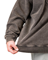 Embossed Spade Crewneck - Washed Iron