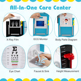 Play Doctor's Office Wood Medical Center Toy Set with Examine Region