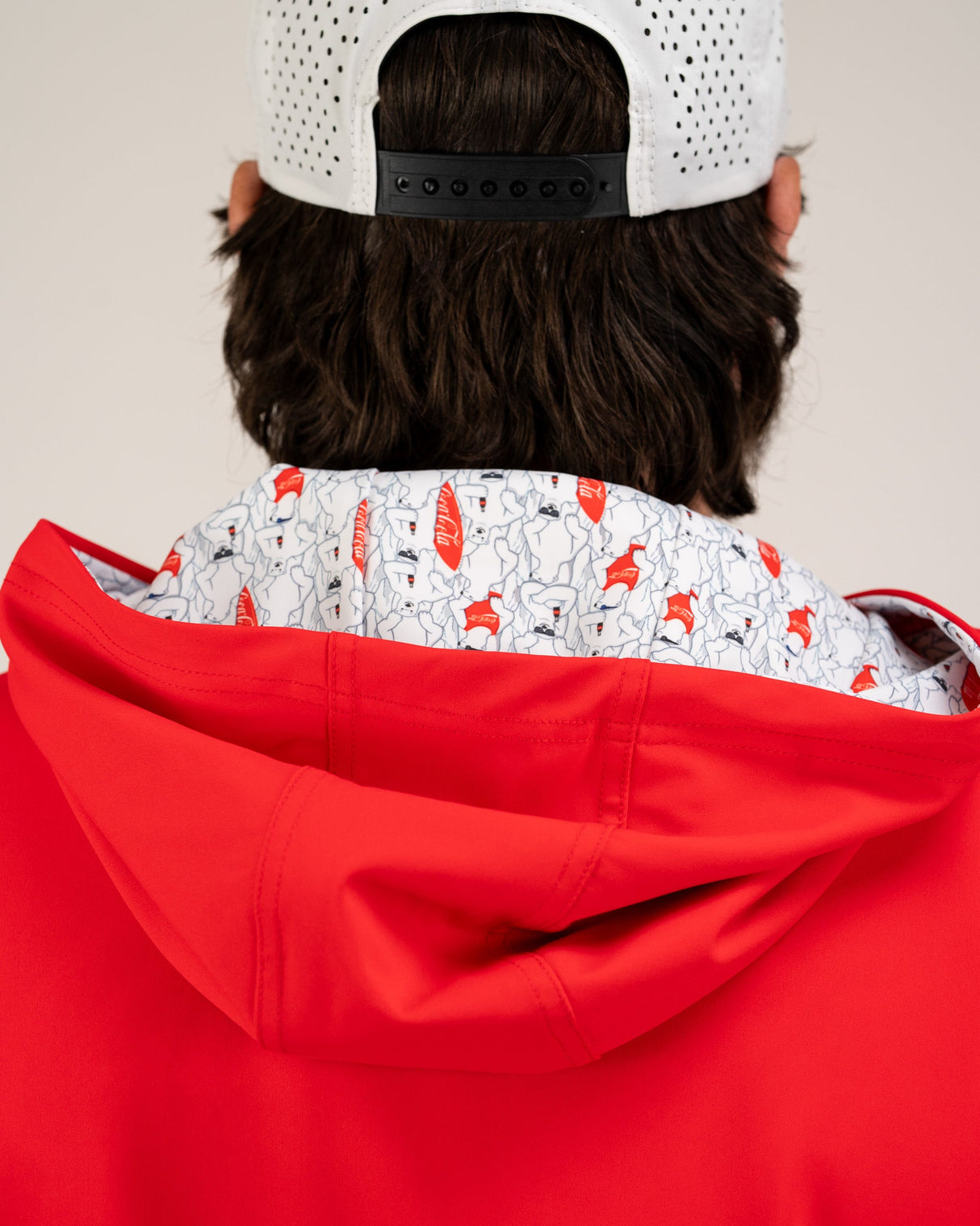 Sudadera con Capucha de Golf de Alto Rendimiento - Rojo Coca-Cola