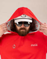 Sudadera con Capucha de Golf de Alto Rendimiento - Rojo Coca-Cola