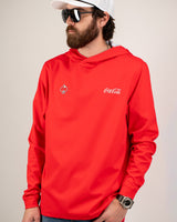 Sudadera con Capucha de Golf de Alto Rendimiento - Rojo Coca-Cola