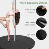 Colchoneta de seguridad para Pole Dance redonda portátil de yoga con espuma EPE