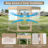 Pop Up Bubble Tent 10x10 FT for 8-10 People Weatherproof Pod with 540¬∞ Panoramic Clear PVC