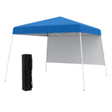 Carpa plegable de 8 x 8 pies con 1 pared lateral y mochila portátil