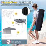 Carpa plegable de 8 x 8 pies con 1 pared lateral y mochila portátil