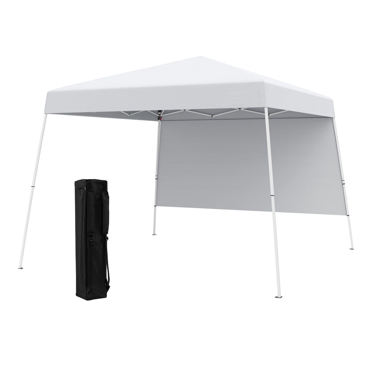 Carpa plegable de 8 x 8 pies con 1 pared lateral y mochila portátil
