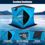 Portable 2 Person Ice Shanty with Cotton Padded Walls