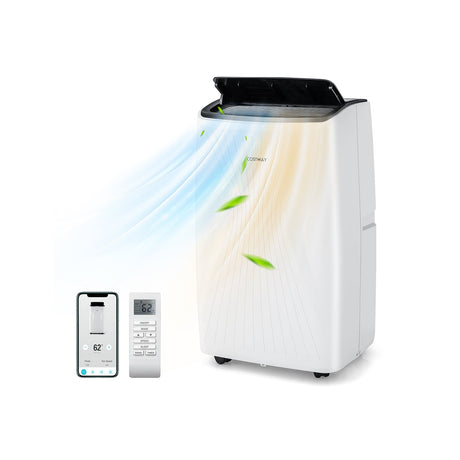 Aire acondicionado portátil de 12000 BTU con calefacción y WiFi inteligente