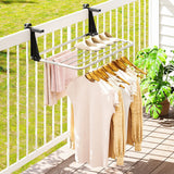 Tendedero de ropa y toallas portátil de aluminio