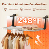Tendedero de ropa y toallas portátil de aluminio
