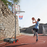 Soporte de canasta de baloncesto con altura ajustable de 1,5 a 2,1 metros
