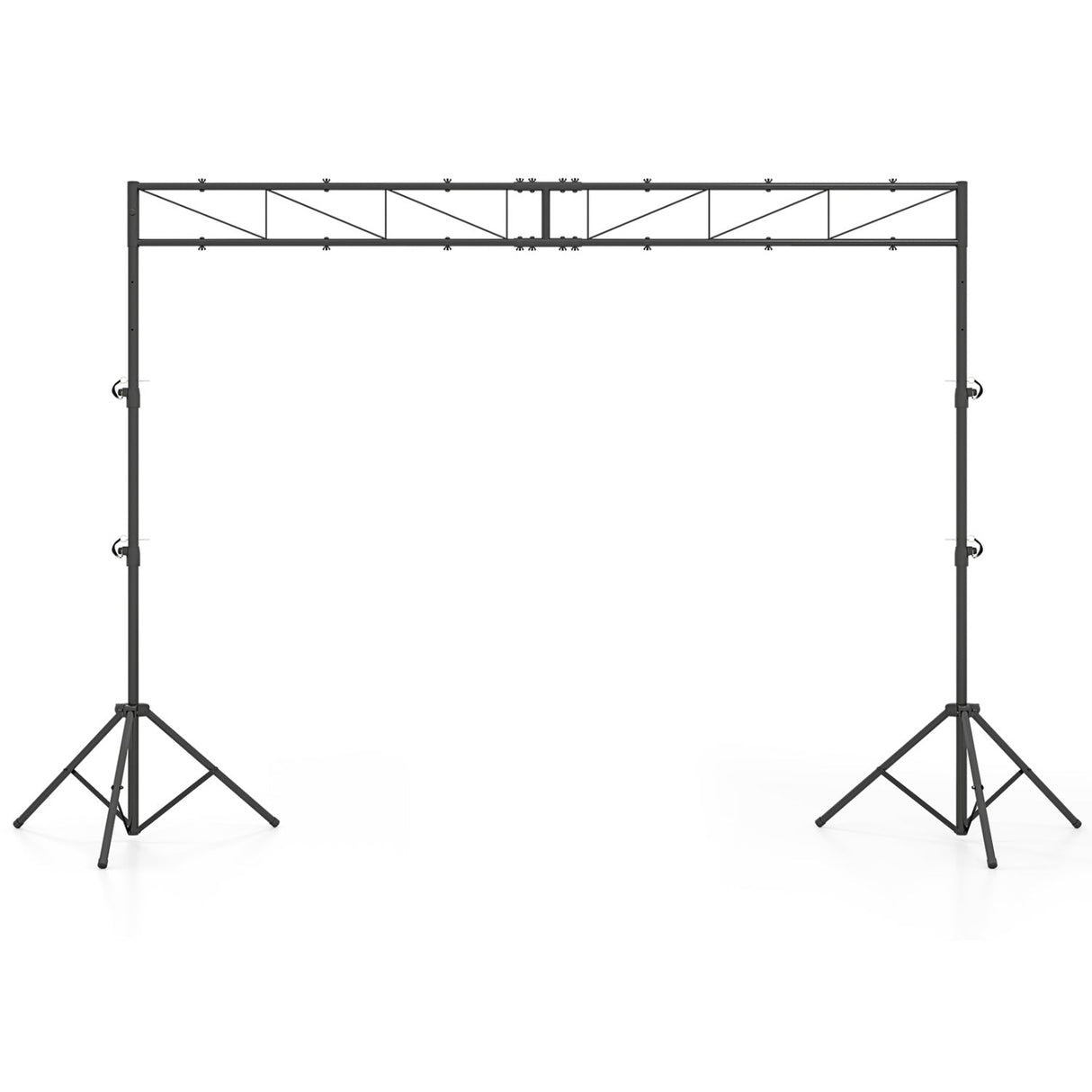Sistema de Truss de Iluminación Portátil Soporte de Luces DJ Ajustable en Altura con 2 Trípodes Plegables