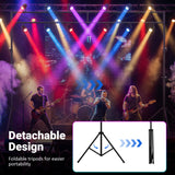 Sistema de Truss de Iluminación Portátil Soporte de Luces DJ Ajustable en Altura con 2 Trípodes Plegables
