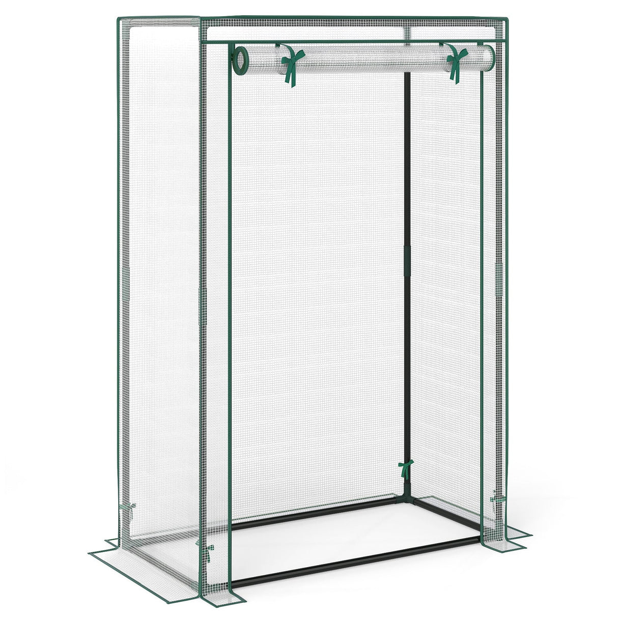Portable Mini Greenhouse with Roll-Up Zippered Door