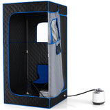 Caja de Sauna de Vapor Portátil con Vaporizador de Calentamiento Rápido de 3L/1200W y 15 Niveles de Temperatura