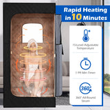Caja de Sauna de Vapor Portátil con Vaporizador de Calentamiento Rápido de 3L/1200W y 15 Niveles de Temperatura