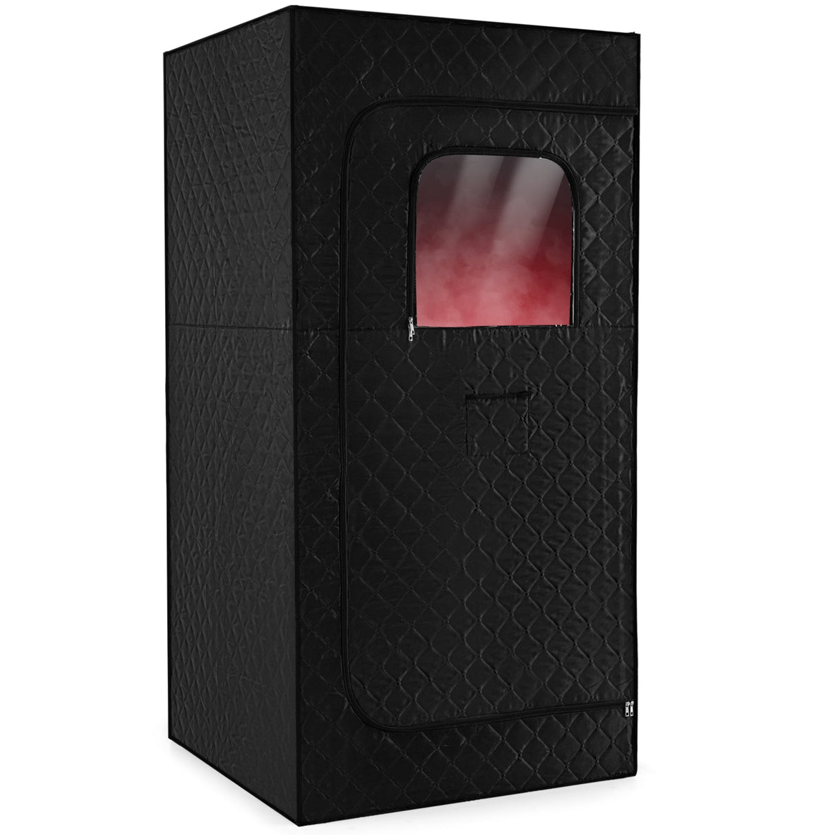 Caja de Sauna de Vapor Portátil con Vaporizador de Calentamiento Rápido de 3L/1200W y 15 Niveles de Temperatura